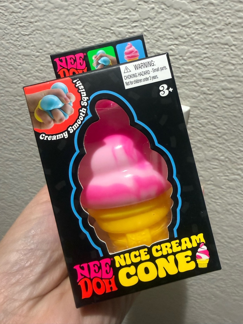 NeeDoh Nice Cream Cone. Pink. New
